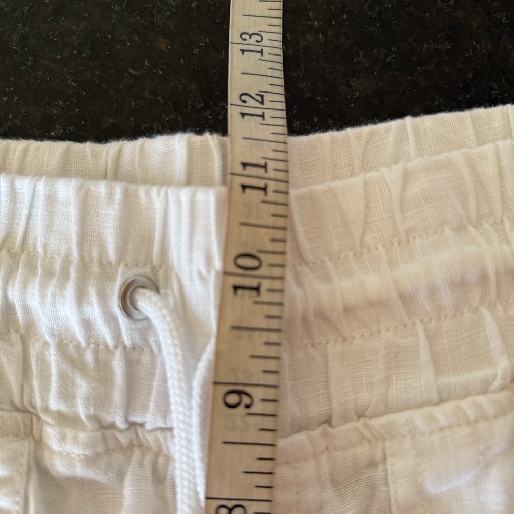 Athleta Cabo White Linen Pull-On Jogger 
Pants Size 4 - Picture 6 of 14